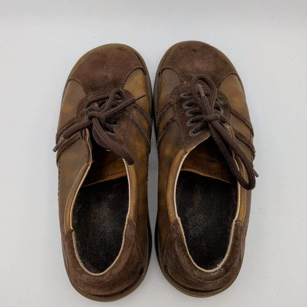 Dr Martens 8A71 Mens Brown Leather Suede Oxford Shoes Made in‎ Portugal Size 8